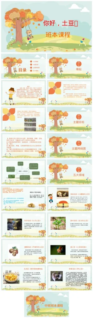 中班幼儿园活动《你好，土豆》教学资源包（含PDF/PPT/ZIP）