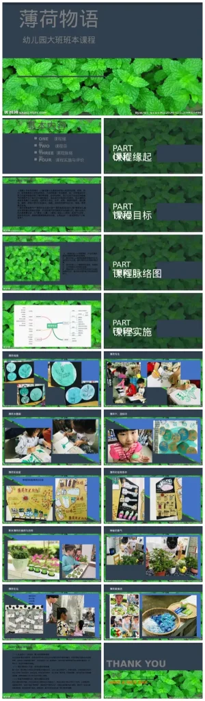 幼儿园大班《薄荷物语》教学资源包（含PDF、PPT及ZIP下载）