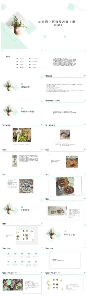 幼儿园小班《呀！蔬菜》教学资源下载，含PPT与PDF文件
